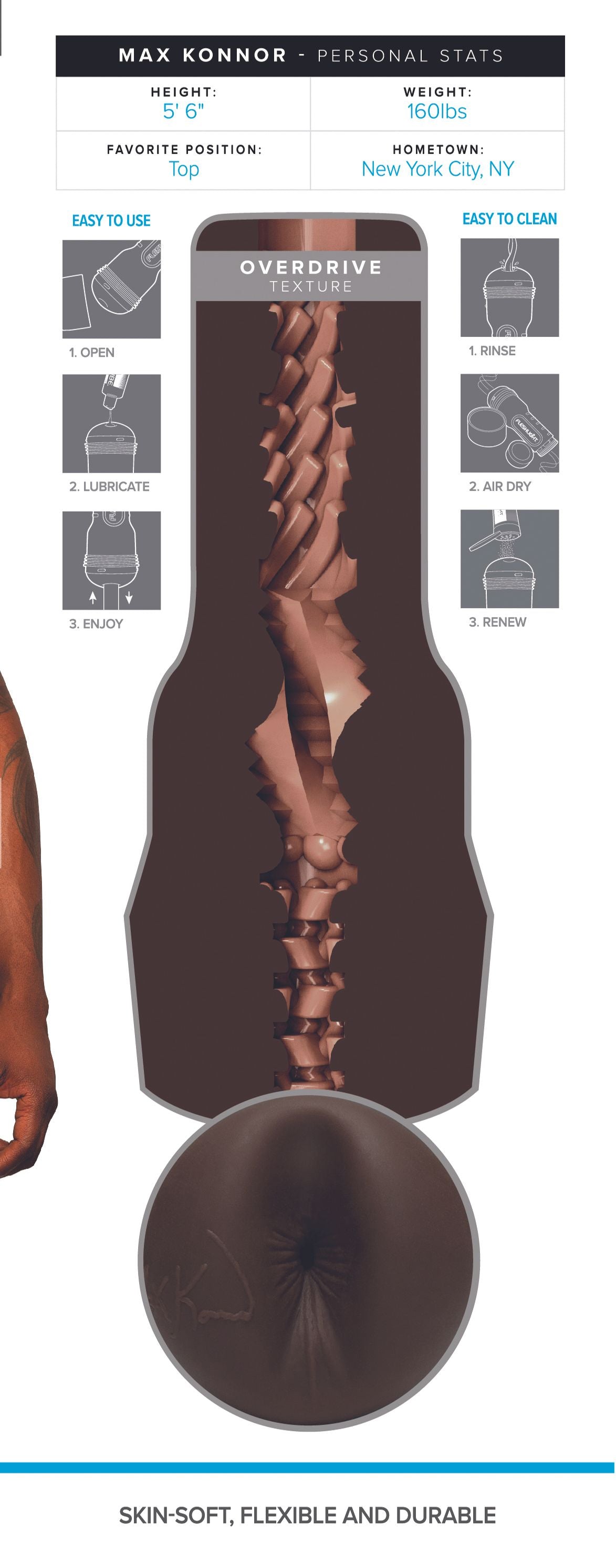 Fleshjack Boys - Brent Corrigan Realistischer Dildo mit Hodensack