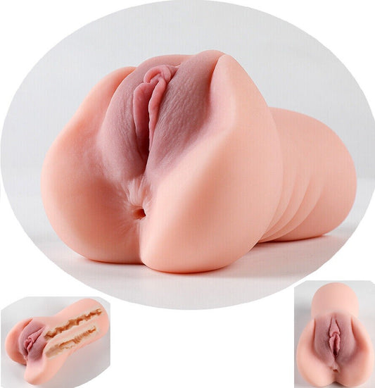 2in1 Masturbator Taschenmuschi Vaginal Anal Sexspielzeug Toy Realistisch TPE