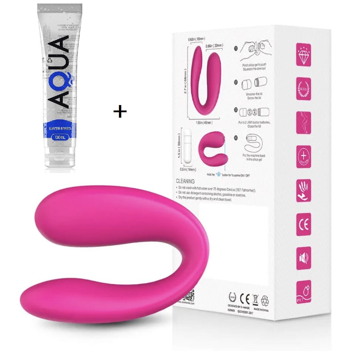 Paarvibrator Partner Vibrator Mini Sexspielzeug für Frauen Klitoris Vagina Penis