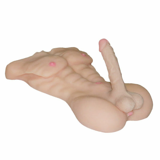 Masturbator Sex Puppe Sexspielzeug Real Doll 51cm Männlich Torso 6,5kg Penis Gay
