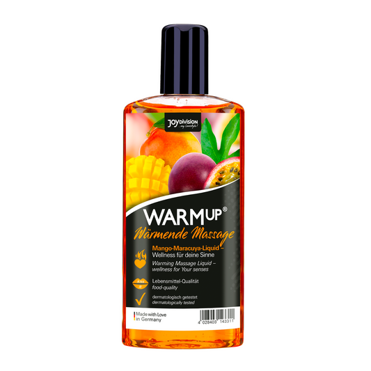 WARMup Gleitmittel Massage Oral Mango + Maracuja Essbar Gel Wasserbasis Vegan