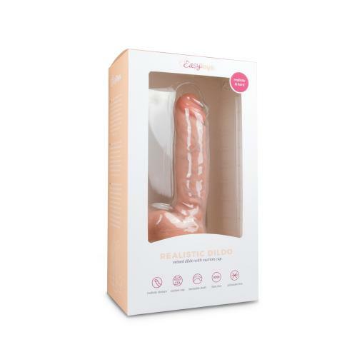 EasyToys Realistischer hautfarbener Dildo - 22,5 cm Strap-On Penis Sexspielzeug