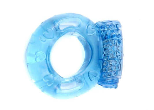 Penisring Silikon Cockring Blau - Starke Erektion mit Vibration Inkl. Batterien