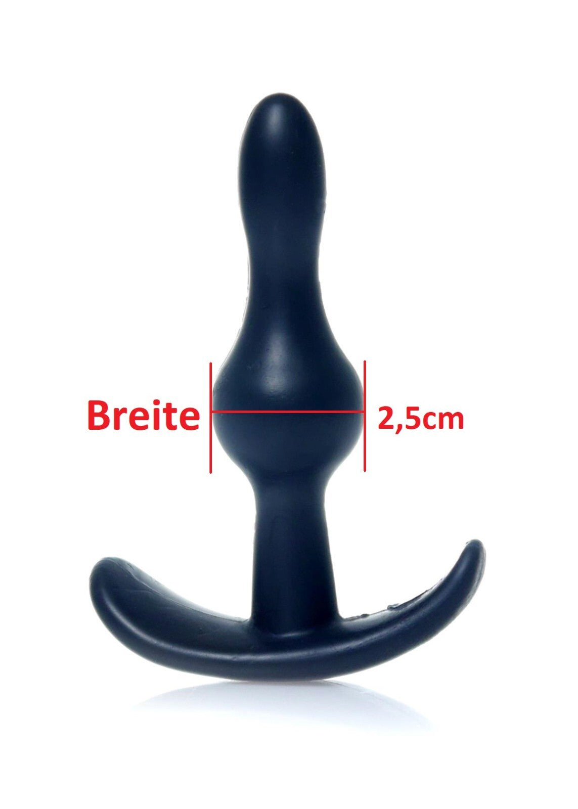 Anal Plug in Schwarz 9cm Lang Anal Stöpsel Dildo T-Plug Weich Sexspielzeug TPE