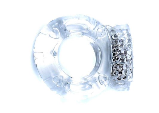Penisring Transparent Cockring für starke Erektion mit Vibration Inkl. Batterien
