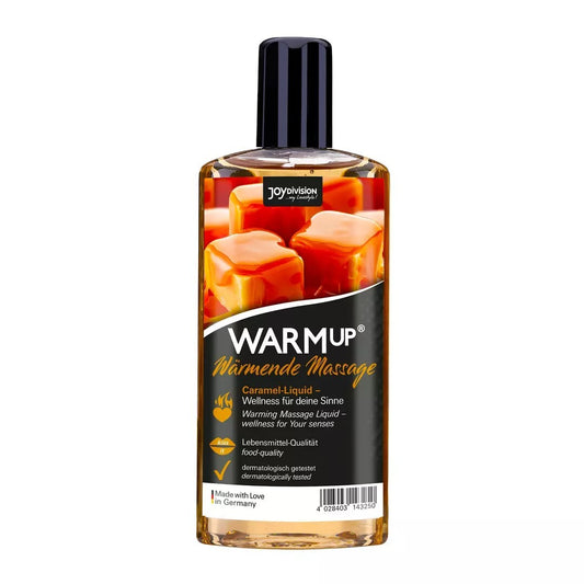 WARMup Gleitmittel Massage Oral Karamell Essbar Gel Wasserbasis Vegan Wärmend