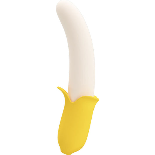 PRETTY LOVE - BANANA GEEK SUPER POWER 7 VIBRATIONEN UP&DOWN SILIKON SCHWARZ