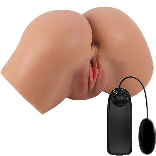 CRAZY BULL - HAILEY VIBRATOR BUTT MIT REALISTISCHER VAGINA UND ANUS-FERNBEDIENUNG