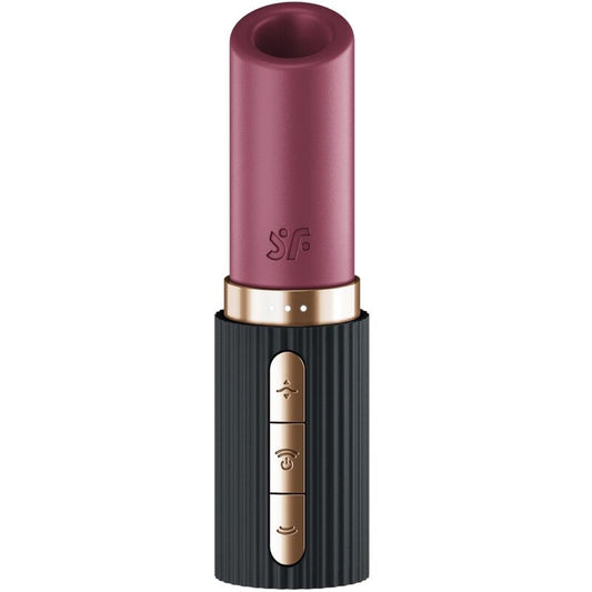SATISFYER - PRO 2 KISS WAVE KLITORIS-STIMULATOR GRANAT / SCHWARZ