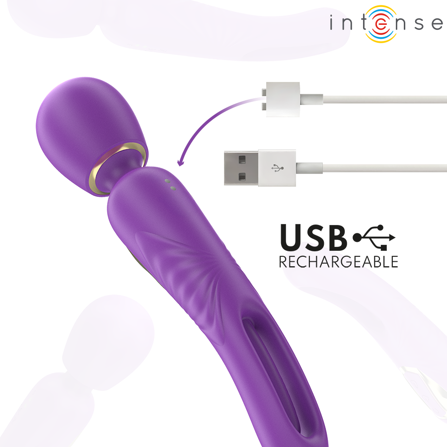 Intense Christy Vibrator-Stab mit Schnappender Zunge - Wiederaufladbar