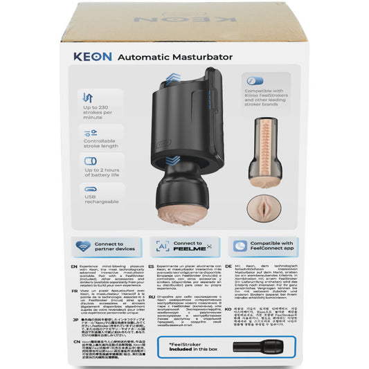 Kiiroo Keon WiFi Automatischer Masturbator mit Feel Stroker - Interaktives Sextoy