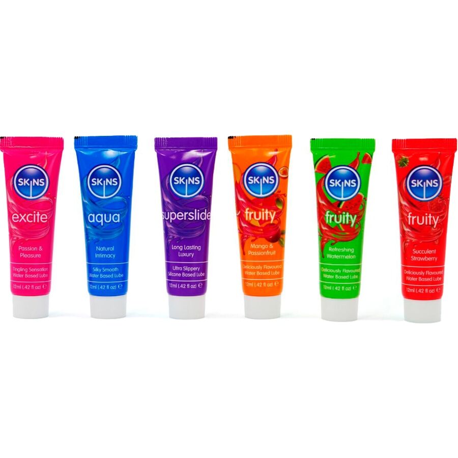 SKINS – VITAL & FRUITY GLUBES KIT GLEITMITTEL 6 x 12 ML