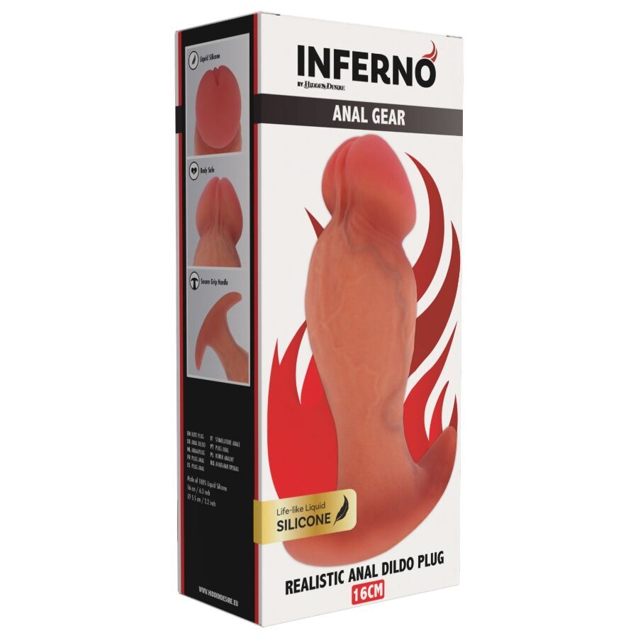 HIDDEN DESIRE - INFERNO REALISTISCHER ANALSPLUG 16 CM