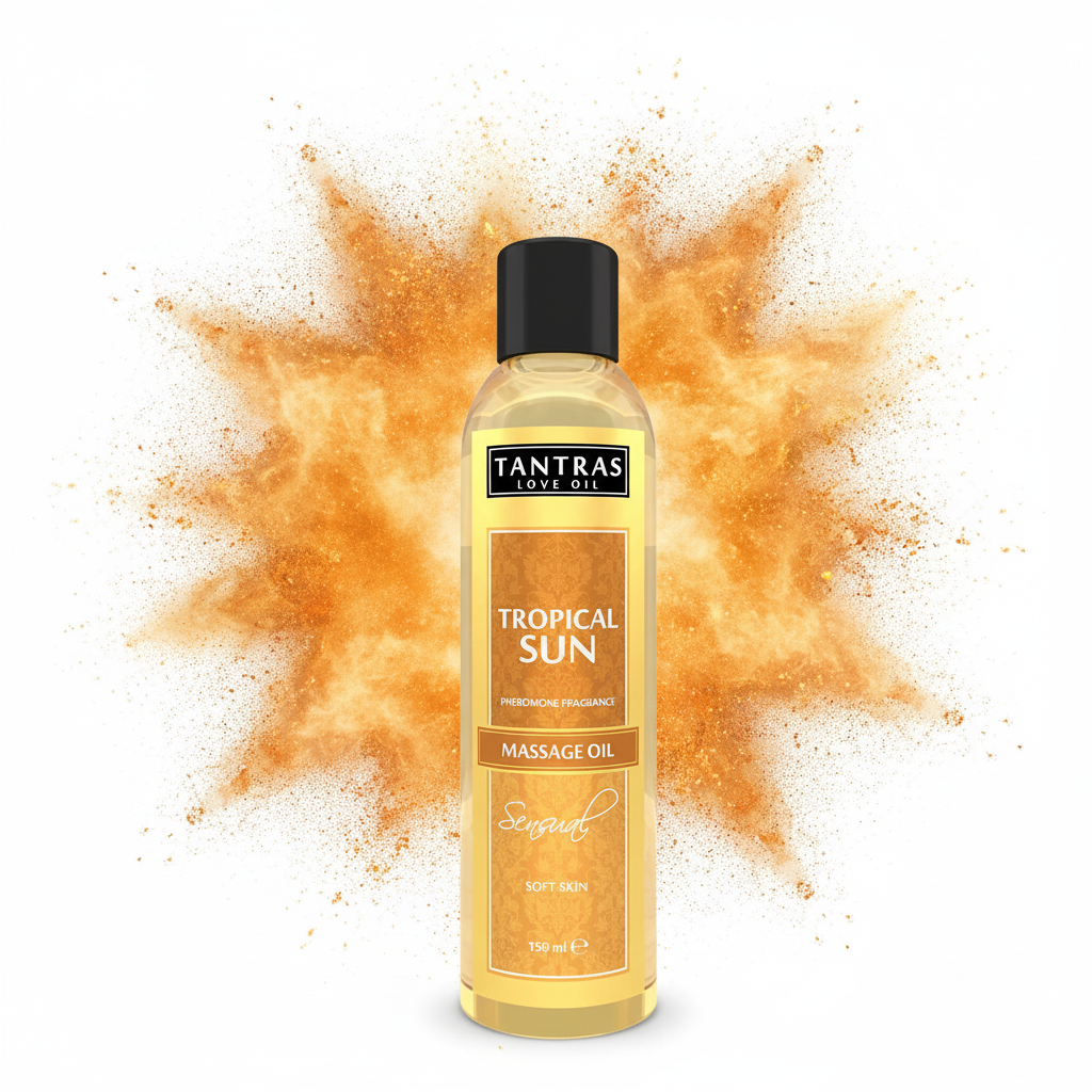 Tropical Sun Massage Oil mit Explosion