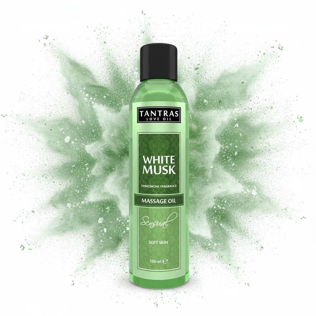 White Musk Massage Oil mit Explosion