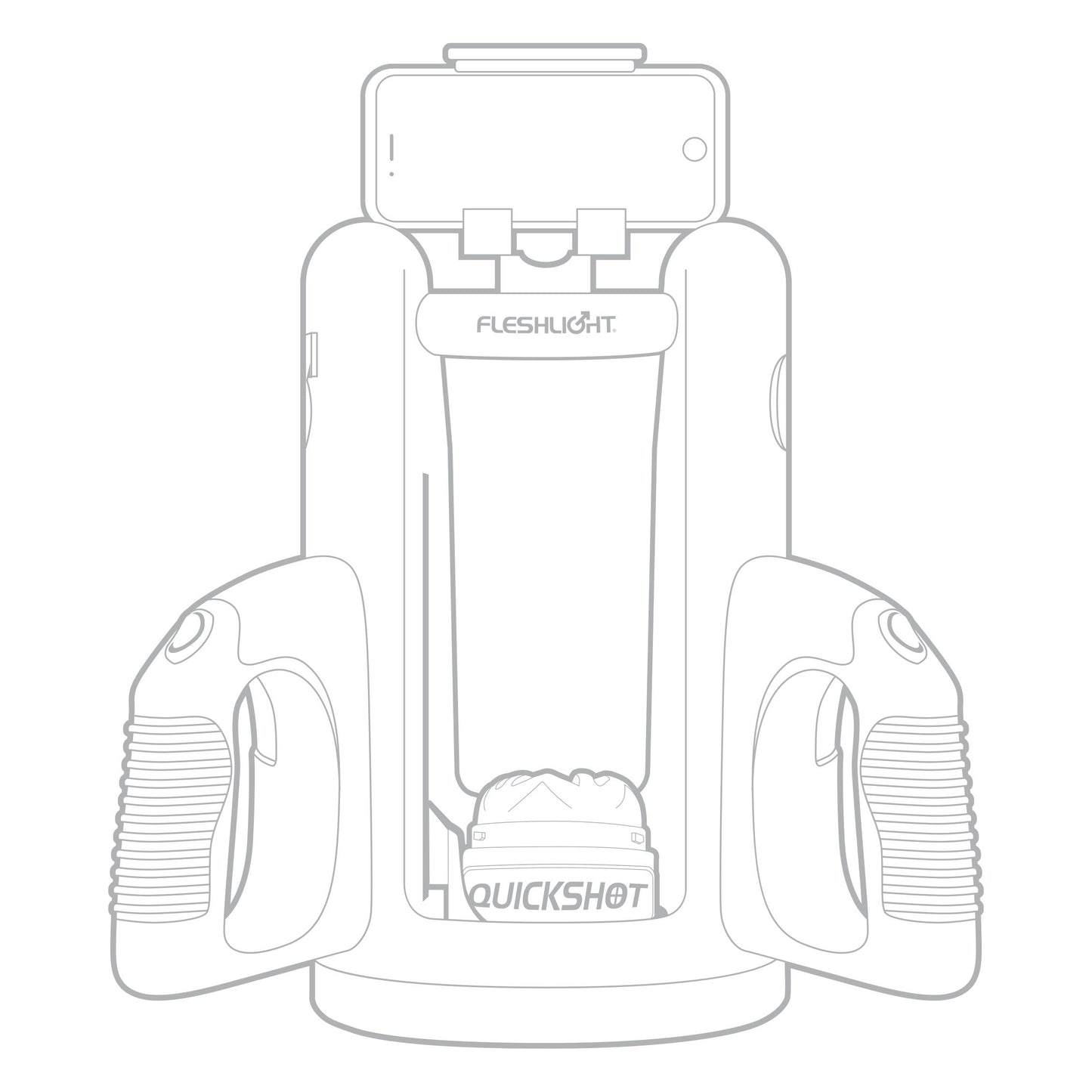 FLESHLIGHT - QUICKSHOT LAUNCH Black