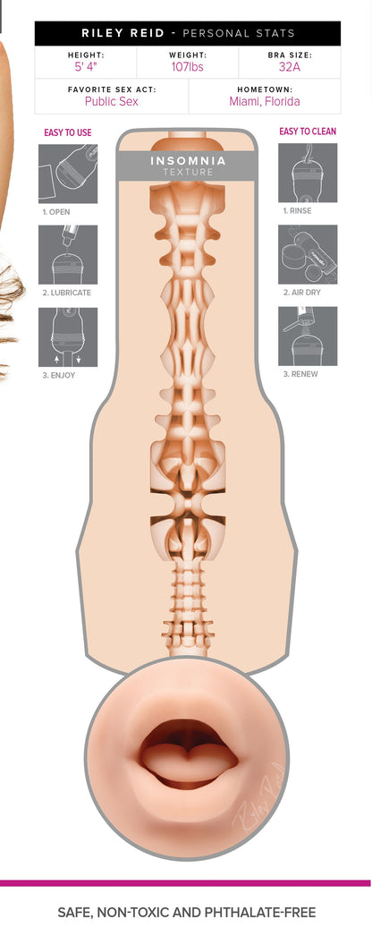 Fleshlight Girls - Riley Reid Insomnia Signature - Mund