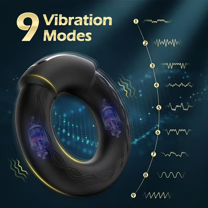 Intimring mit Wärmefunktion & Vibration – Silikon, wiederaufladbar