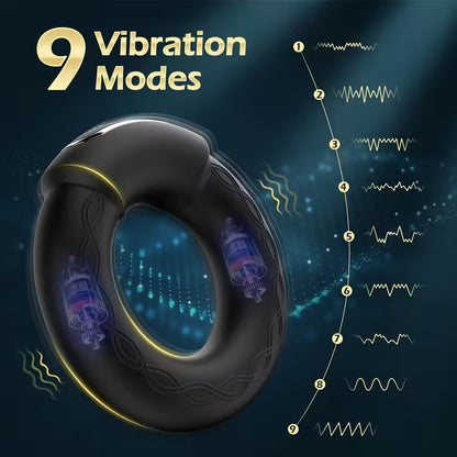 Intimring mit Wärmefunktion & Vibration – Silikon, wiederaufladbar