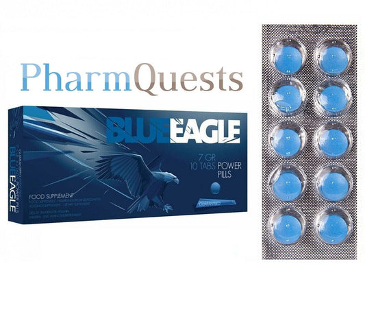 10 x Blaue Pillen Herbal 🔥 Blue Eagle für Männer 🔥 Selen L-Arginin Ginseng