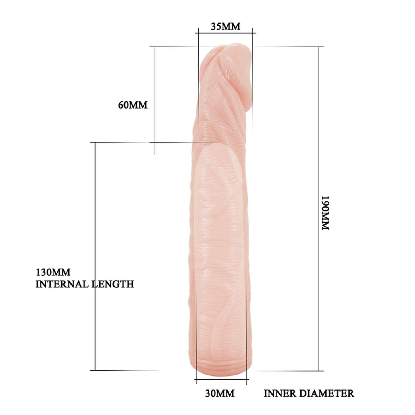 Penishülle Vergrößerung Sleeve Sexspielzeug Kondom Extender Extension Silikon