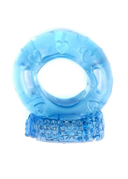 Penisring Silikon Cockring Blau - Starke Erektion mit Vibration Inkl. Batterien