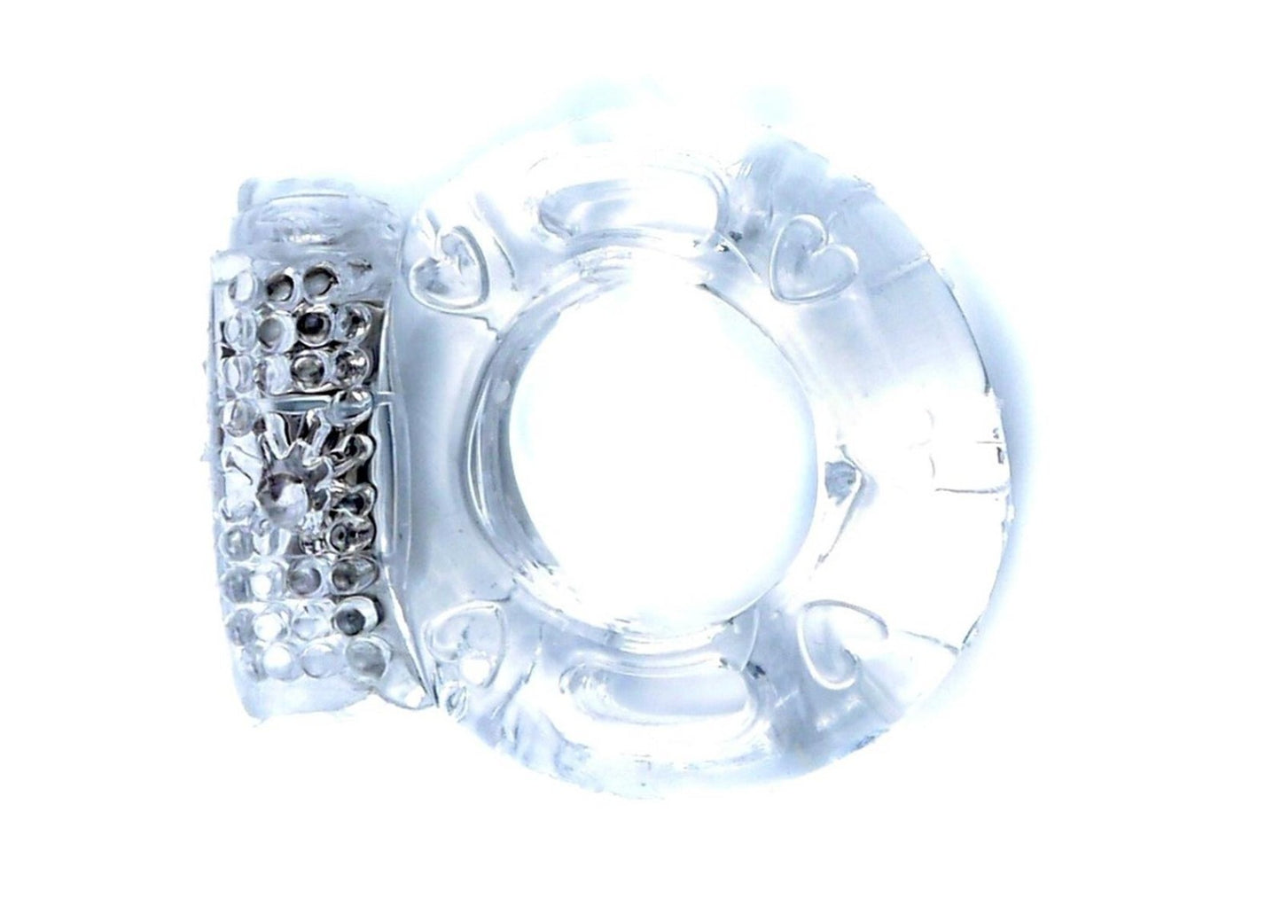 Penisring Transparent Cockring für starke Erektion mit Vibration Inkl. Batterien