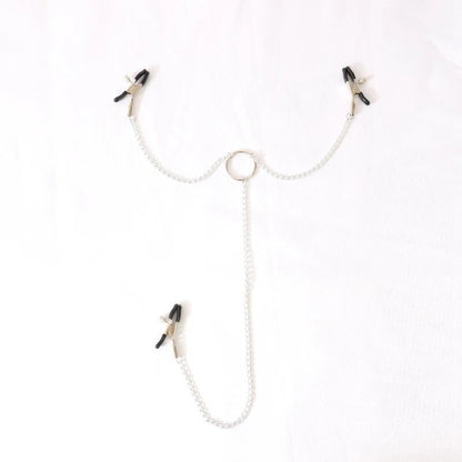 Nippelklemmen mit Kette Nippelklammern Vaginaklemme BDSM SM Bondage Sexspielzeug