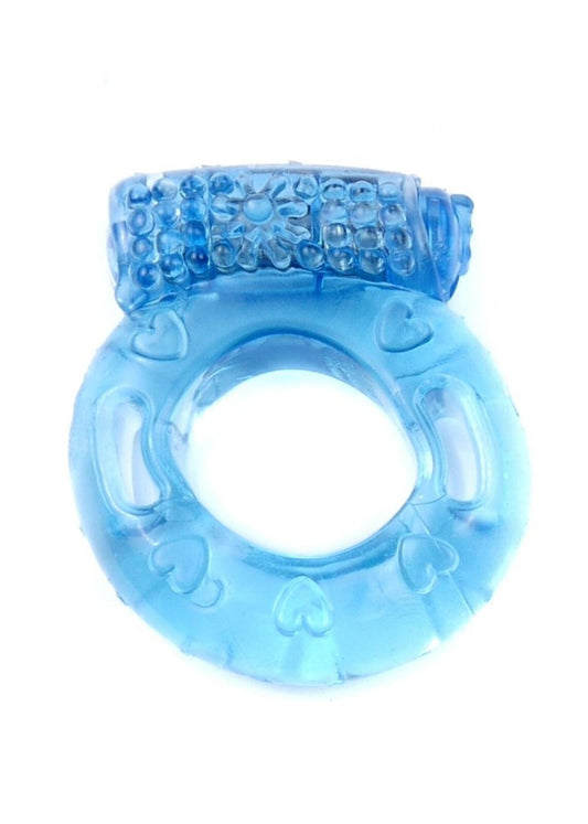 Penisring Silikon Cockring Blau - Starke Erektion mit Vibration Inkl. Batterien