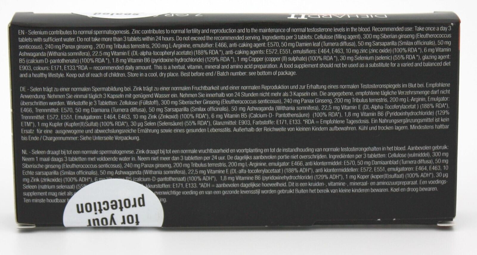 10 x Blaue Pillen Herbal 🔥 DieHard2 für Männer 🔥 Selen L-Arginin Ginseng