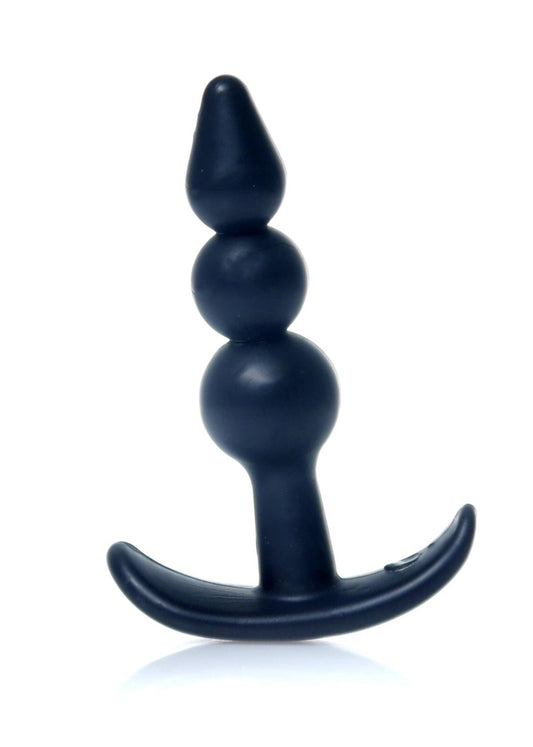 Analplug gerippt 9,5cm Lang Anal Stöpsel Dildo T-Plug Weich Sexspielzeug TPE