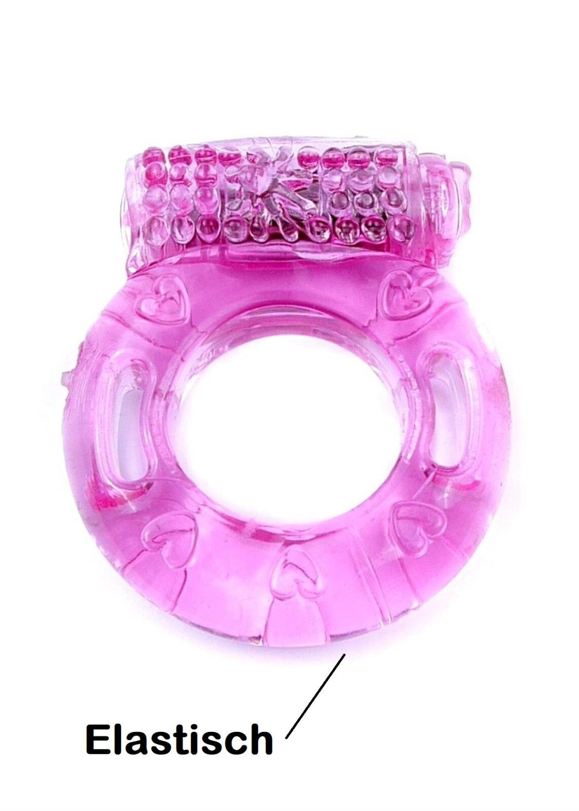 Penis Ring Silikon Cockring für starke Erektion mit Vibration Inkl. Batterien