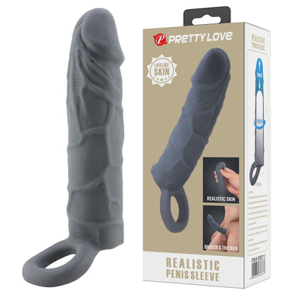 Penishülle Vergrößerung Sleeve Sexspielzeug Kondom Extender Extension Silikon