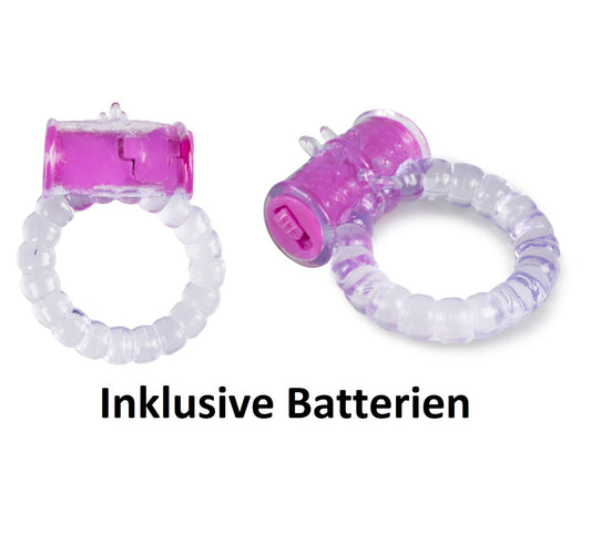 Silikon Penisring Cockring für starke Erektion - mit Vibration Inkl. Batterien