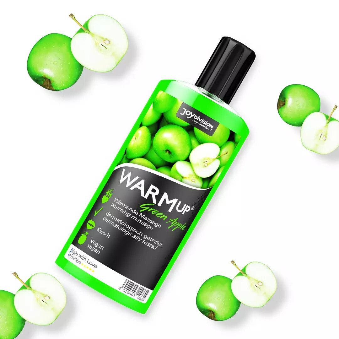WARMup Gleitmittel Massage Oral Grüner Apfel Essbar Wasserbasis Vegan Wärmend