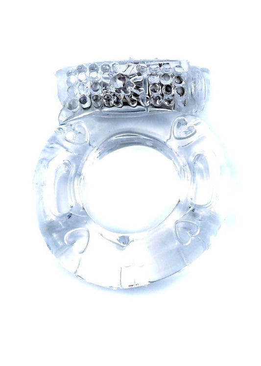 Penisring Transparent Cockring für starke Erektion mit Vibration Inkl. Batterien
