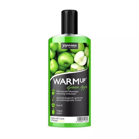 WARMup Gleitmittel Massage Oral Grüner Apfel Essbar Wasserbasis Vegan Wärmend
