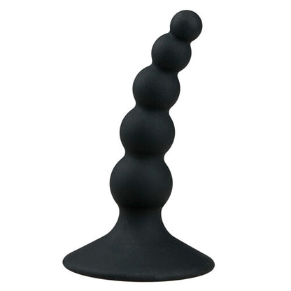 Analplug Gerippt Analperlen mit Fläche 10cm Sexspielzeug Silikon Spitz Elastisch