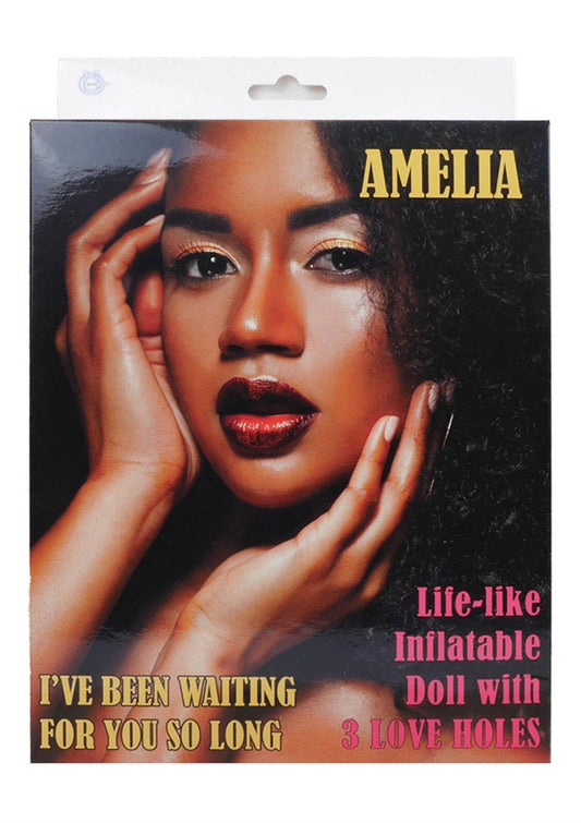 Aufblasbare Puppe Amelia Black Sexpuppe 155cm Love Doll 3 Öffnungen Sexspielzeug