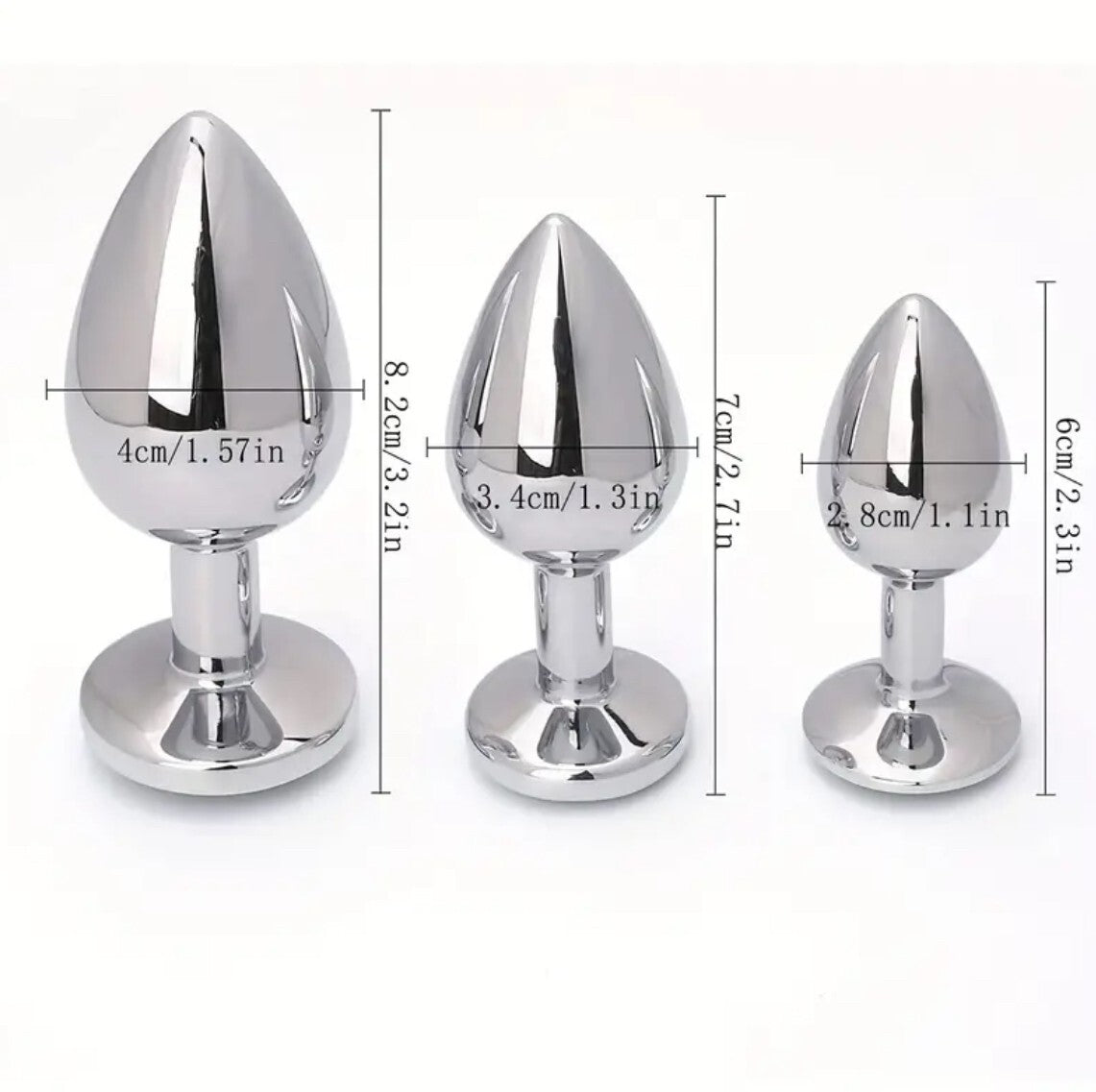 Analplug Edelstahl Butt Plug 3er Set Prostata Sexspielzeug Silikon St DENU-Shop Analplug Edelstahl Butt Plug 3er Set Prostata Sexspielzeug Silikon St DENU-Shop