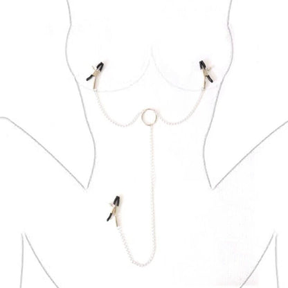 Nippelklemmen mit Kette Nippelklammern Vaginaklemme BDSM SM Bondage Sexspielzeug