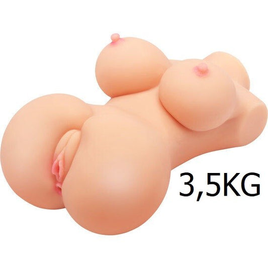 TPE Masturbator Torso 3,5KG Sexpuppe Vagina und Anal Sexspielzeug Taschenmuschi