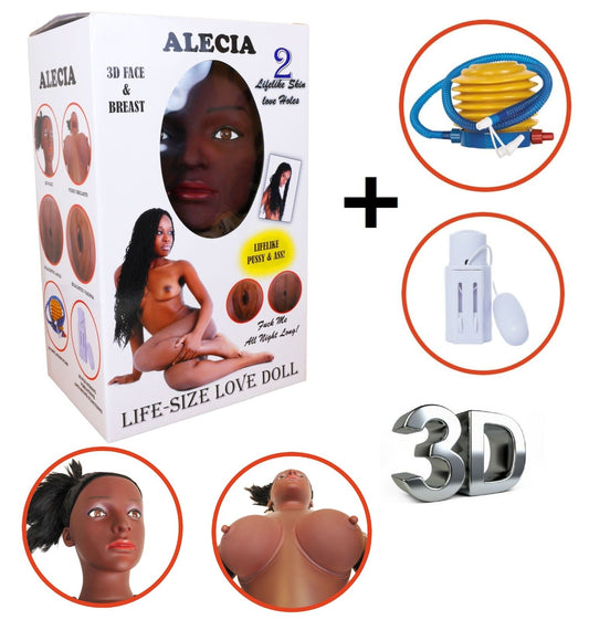 Sexpuppe Masturbator Torso Alecia Sexspielzeug Vagina Anal mit Zubehör für Mann