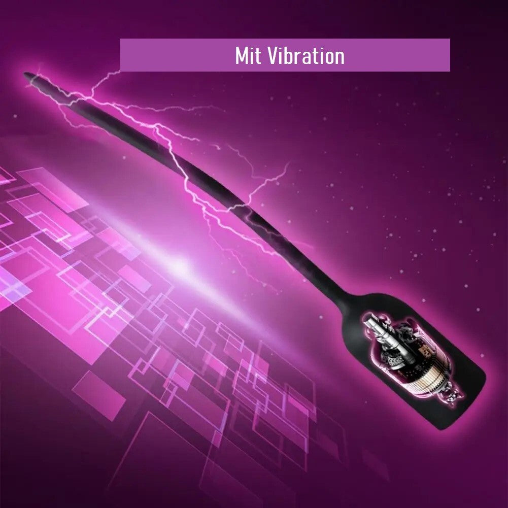 Dilator vibrierend inkl. Batterien 13cm Harnröhrenvibrator Silikon Katheter
