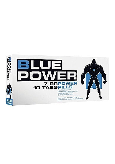 10 x Blaue Pillen Herbal 🔥 Blue Power für Männer 🔥 Selen L-Arginin Ginseng