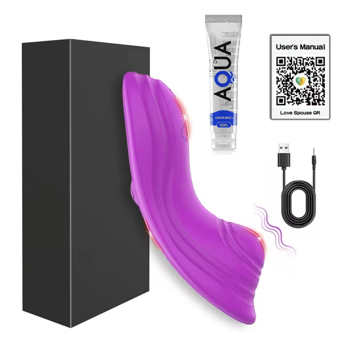 Auflegevibrator mit APP Steuerung Klitoris Vibrator USB Aufladung Sexspielzeug
