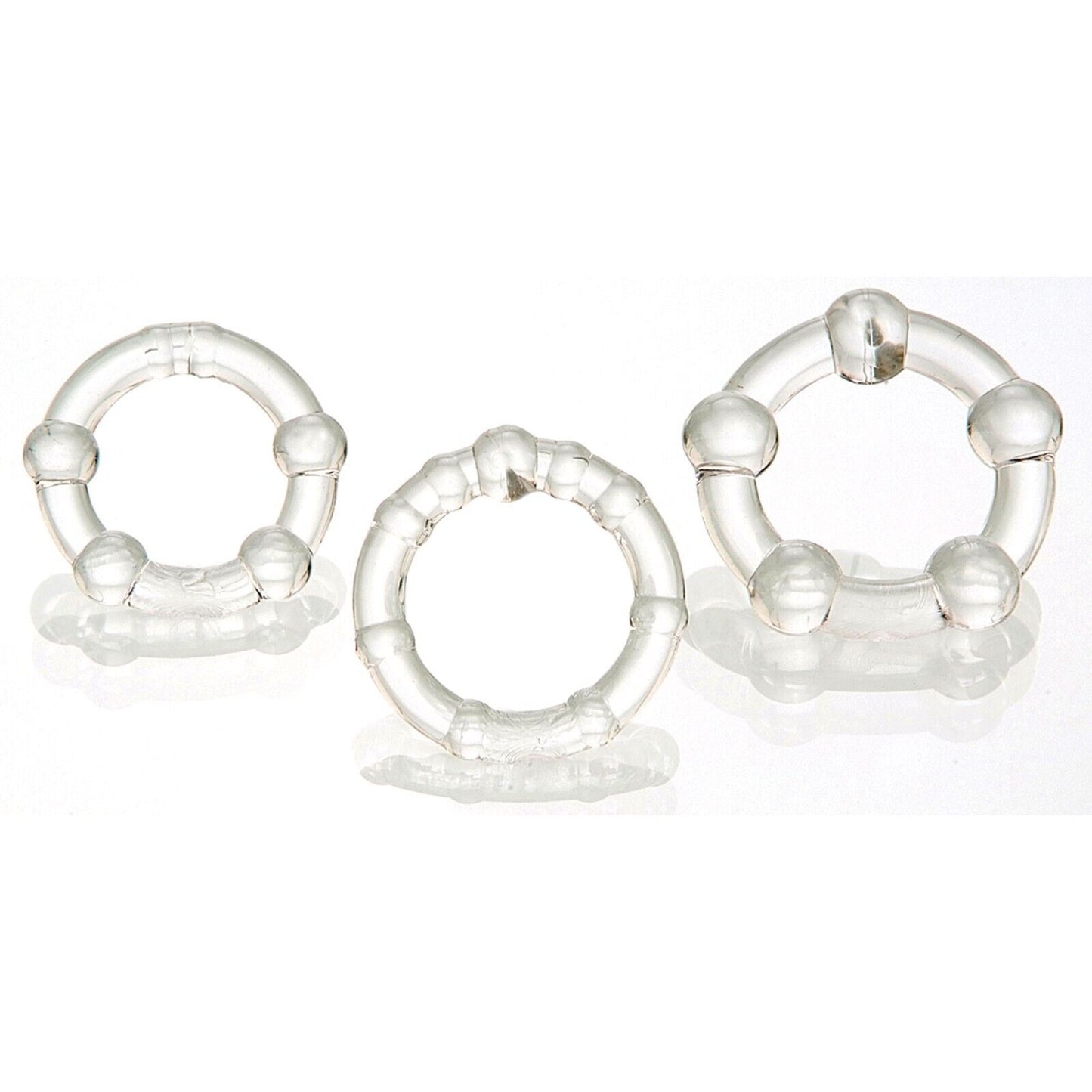 Penisring Silikon 3er Set Cockring Hodenring starke Erektionen Sexspielzeug Toy