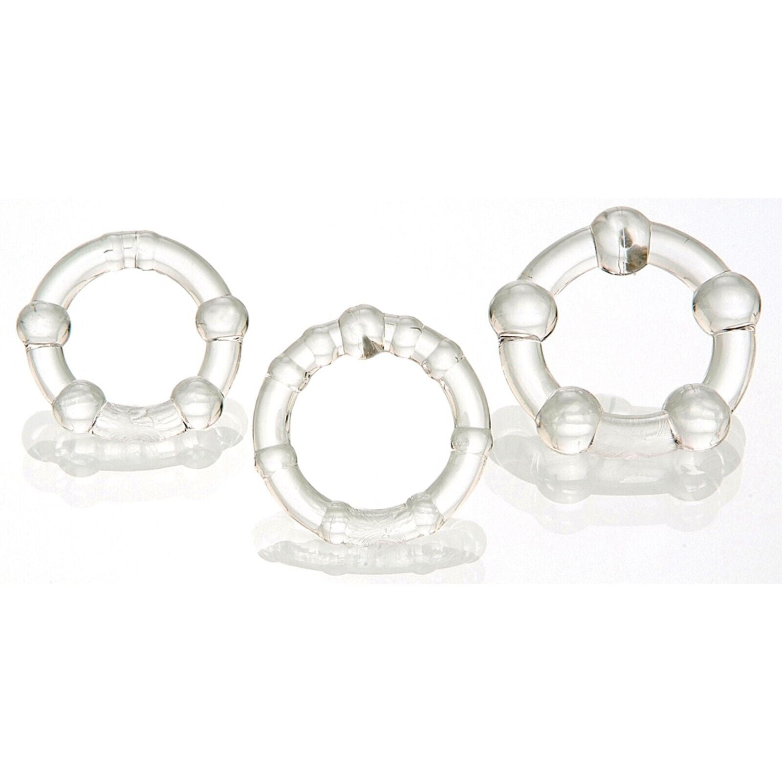Penisring Silikon 3er Set Cockring Hodenring starke Erektionen Sexspielzeug Toy