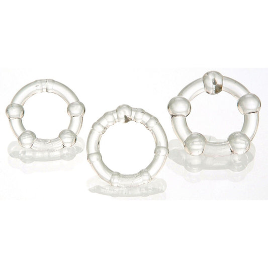 Penisring Silikon 3er Set Cockring Hodenring starke Erektionen Sexspielzeug Toy