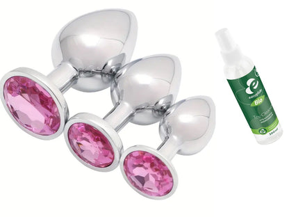 Analplug Edelstahl Butt Plug 3er Set Prostata Sexspielzeug Silikon St DENU-Shop Analplug Edelstahl Butt Plug 3er Set Prostata Sexspielzeug Silikon St DENU-Shop
